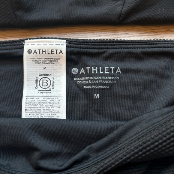 Athleta Triangle Bikini Top Size Small & Clean Full Pique Swim Bottoms Size Med - Picture 3 of 6